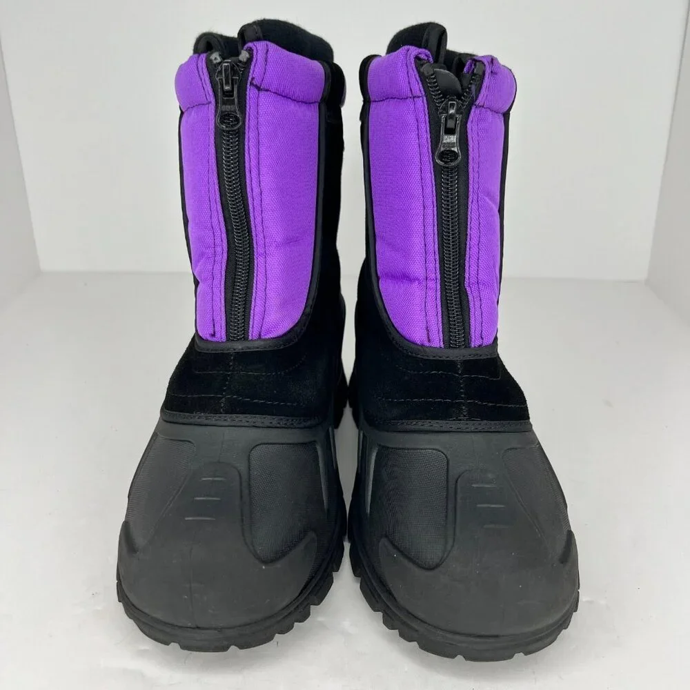 Itasca Girls 8006780WR Black Purple Snow Stomper Zipper Size 6 Snow Boots - Picture 3 of 10